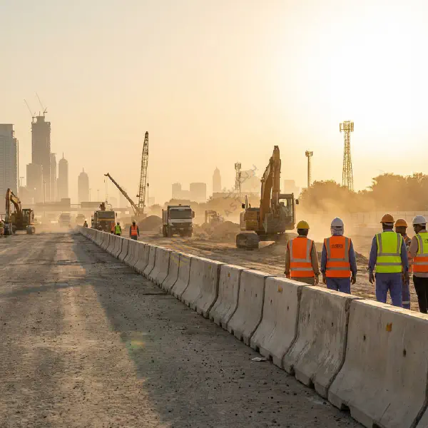 Highway Barrier Installation