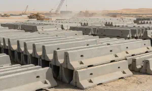 Jersey Barrier Stockpile