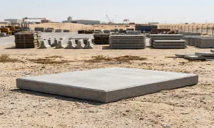 Reinforced precast concrete HVAC equipment pad (AC slab), UAE