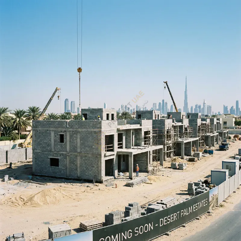 Masonry block boundary walls for residential villas