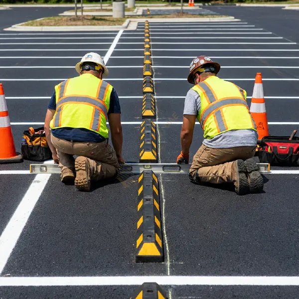Stopper Installation Workers